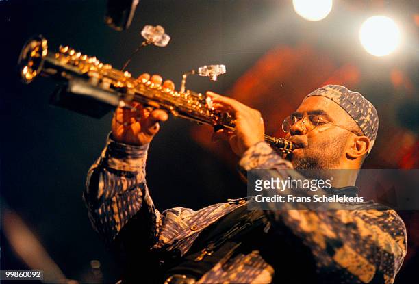 Kenny Garrett performs live on stage at Paradiso in Amsterdam, Netherlands on April 20 1999