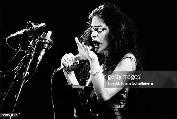 Diamanda Galas performs live on stage at Paradiso in Amsterdam, Netherlands on June 13 1984