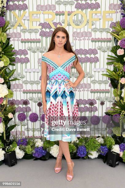 Sabrina Percy attends the Xerjoff Royal Charity Polo Cup 2018 on July 14, 2018 in Newbury, England.