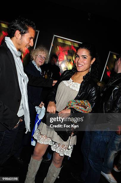 Comedians Samir Harrar and Sabrina Ouazani attend the 8Th Wonderland Premiere at the Cinema des Cineastes on May 3, 2010 in Paris, France.