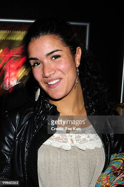 Comedian Sabrina Ouazani attends the 8Th Wonderland Premiere at the Cinema des Cineastes on May 3, 2010 in Paris, France.