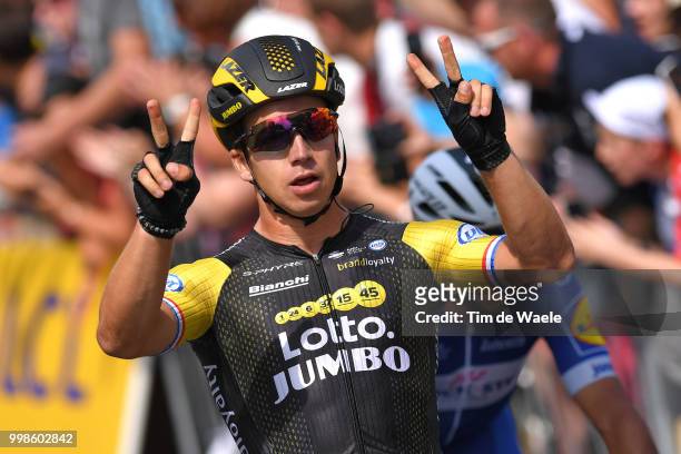 Arrival / Dylan Groenewegen of The Netherlands and Team LottoNL - Jumbo Celebration / during the 105th Tour de France 2018, Stage 8 a 181km stage...