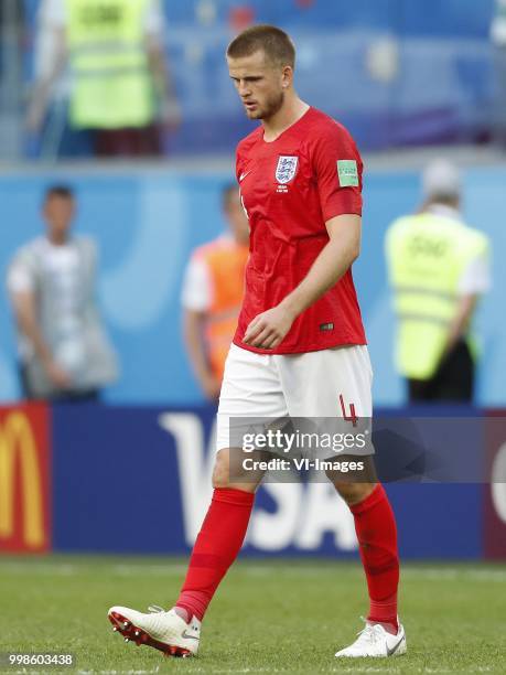 Eric Dier of England during the 2018 FIFA World Cup Play-off for third place match between Belgium and England at the Saint Petersburg Stadium on...