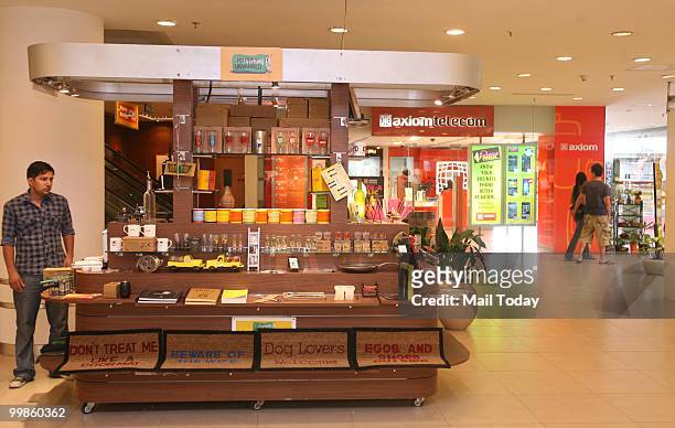 Products are displayed at the Happily Unmarried store at Select Citywalk in Saket, New Delhi on May 11, 2010.