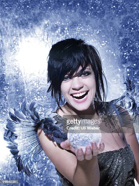Singer Lily Allen poses for a portrait shoot in London on December 16, 2009.