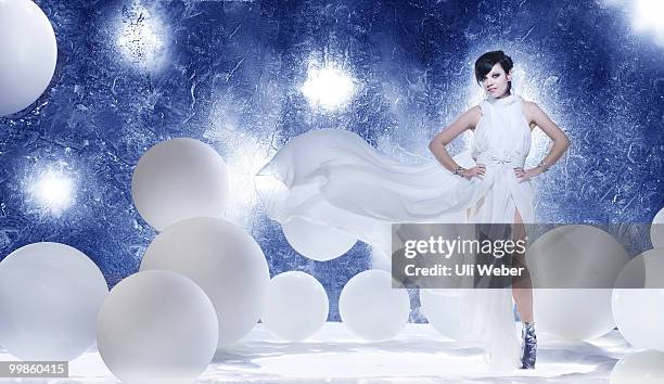 Singer Lily Allen poses for a portrait shoot in London on December 16, 2009.