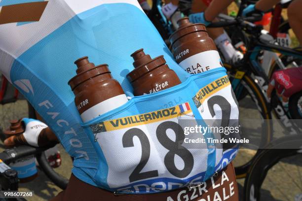 Alexis Vuillermoz of France and Team AG2R La Mondiale / Feed Zone / Bottle / during the 105th Tour de France 2018, Stage 8 a 181km stage from Dreux...