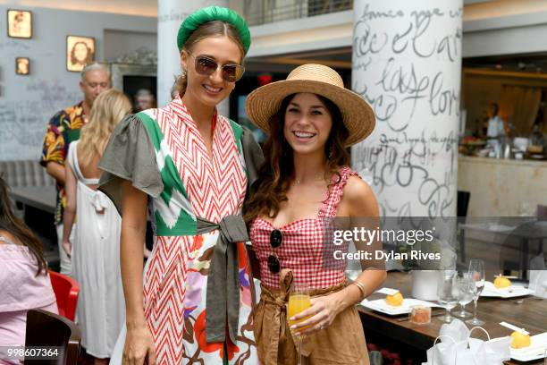 Tanya Litkovska and Julie Manganelli attend the O'NEILL in Miami! Brunch at The Bazaar on July 14, 2018 in Miami Beach, Florida.