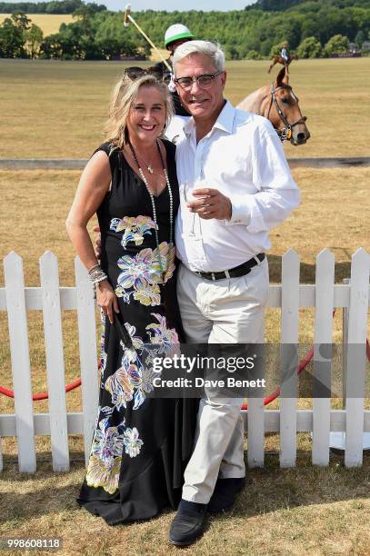 Steph Parker and Dominic Parker attend the Xerjoff Royal Charity Polo Cup 2018 on July 14, 2018 in Newbury, England.