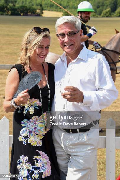 Steph Parker and Dominic Parker attend the Xerjoff Royal Charity Polo Cup 2018 on July 14, 2018 in Newbury, England.