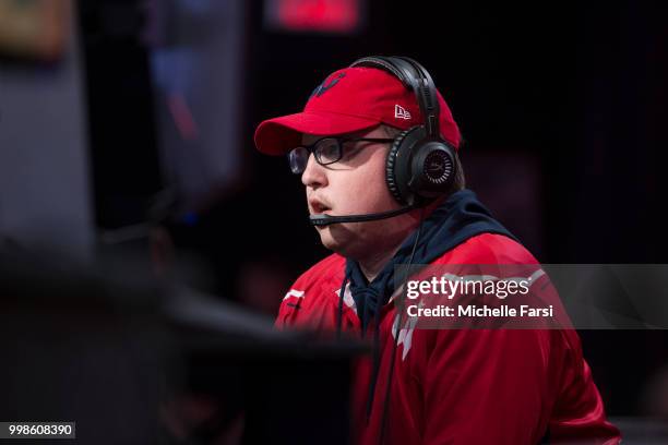 Boo Painter of Wizards District Gaming looks on during game against Knicks Gaming during Day 3 of the NBA 2K - The Ticket tournament on July 14, 2018...