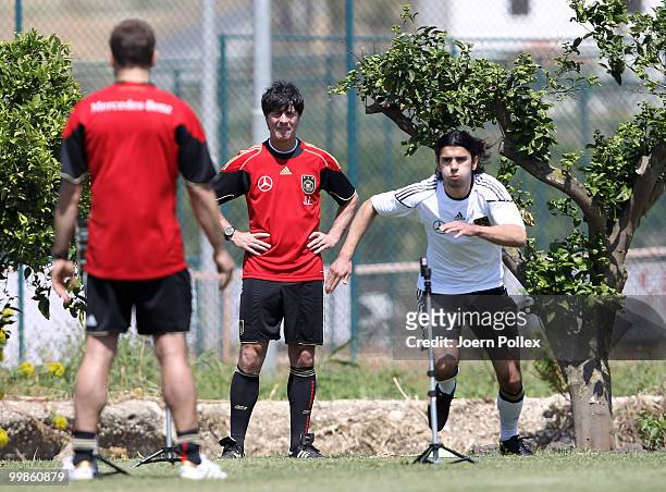 Serdar Tasci of Germany runs during the German National Team training session at Verdura Golf and Spa Resort on May 18, 2010 in Sciacca, Italy.