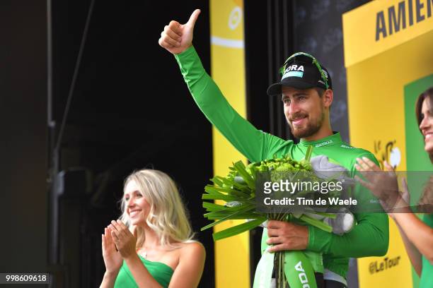 Podium / Peter Sagan of Slovakia and Team Bora Hansgrohe Green Sprint Jersey / Celebration / during the 105th Tour de France 2018, Stage 8 a 181km...