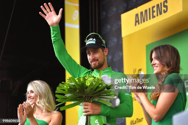 Podium / Peter Sagan of Slovakia and Team Bora Hansgrohe Green Sprint Jersey / Celebration / during the 105th Tour de France 2018, Stage 8 a 181km...