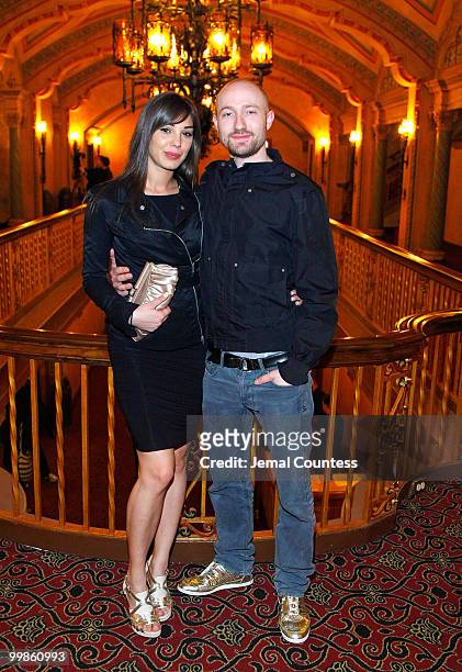 Simina and musician Paul Kalkbrenner at the "Berlin Calling" screening at Gusman Center for the Performing Arts on March 7, 2009 in Miami
