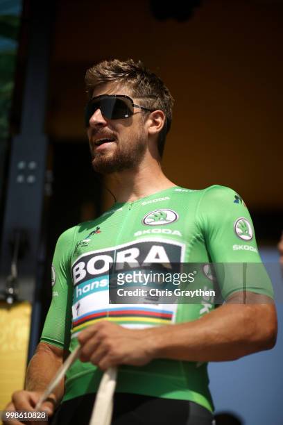 Start / Peter Sagan of Slovakia and Team Bora Hansgrohe Green Sprint Jersey / during the 105th Tour de France 2018, Stage 8 a 181km stage from Dreux...