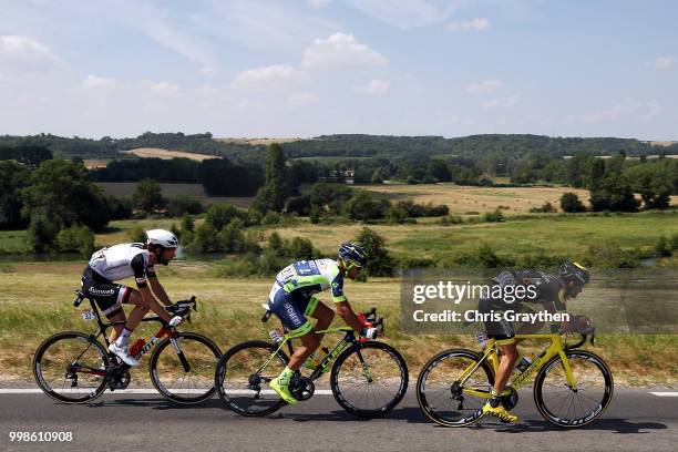 Fabien Grellier of France and Team Direct Energie / Marco Minnaard of The Netherlands and Team Wanty Groupe Gobert / Michael Matthews of Australia...