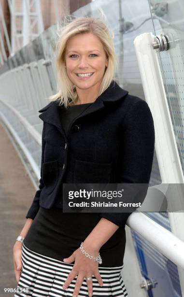 Suzanne Shaw attends photocall to launch White Christmas: The Musical at The Lowry on September 29, 2009 in Manchester, England.