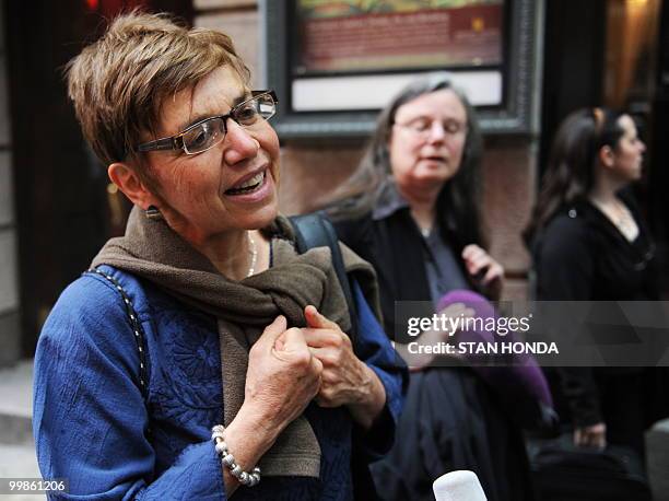 Laura Fattal , Nora Shourd and Cindy Hickey , mothers of the US hikers being held in Iran, speak to the media before leaving to the airport May 18,...