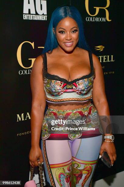 Malaysia Pargo attends Tameka "Tiny" Harris Birthday Celebration at Gold Room on July 14, 2018 in Atlanta, Georgia.