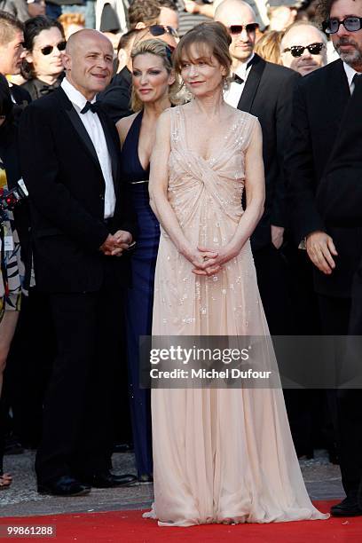 Isabelle Huppert attends 'Biutiful' Premiere at the Palais des Festivals during the 63rd Annual Cannes Film Festival on May 17, 2010 in Cannes,...