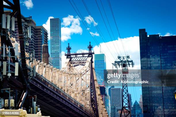 ルーズベルト ・ アイランド ・ トラムウェイ ケーブルカー - 59th street ストックフォトと画像