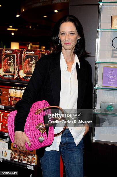 Paola Dominguin visits the new "Gourmet Space" in the El Corte Ingles store on May 18, 2010 in Madrid, Spain.