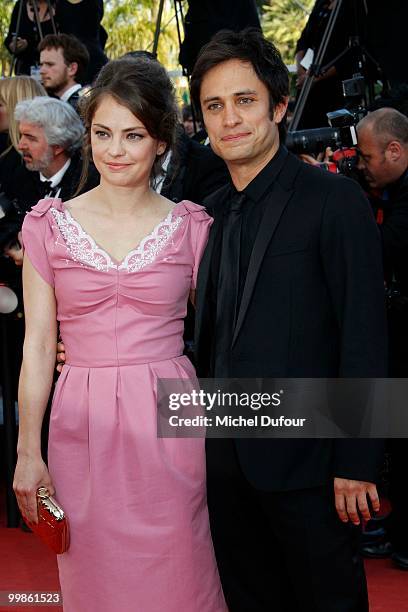 Dolores Fonzi and Gael Garcia Bernal attend 'Biutiful' Premiere at the Palais des Festivals during the 63rd Annual Cannes Film Festival on May 17,...