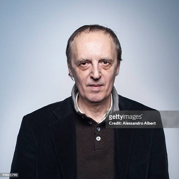 The director Dario Argento poses for a portrait on May 18, 2010 in Turin, Italy.