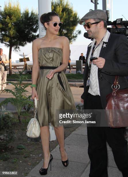 Marion Cotillard is seen on May 17, 2010 in Cannes, France.
