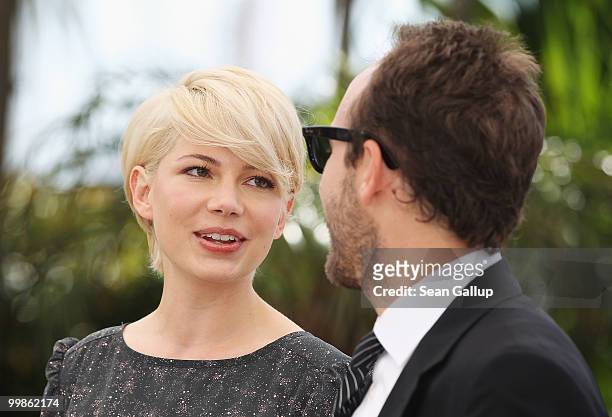 Actress Michelle Willaims and director Derek Cianfrance attends the "Blue Valentine" Photocall at the Palais des Festivals during the 63rd Annual...