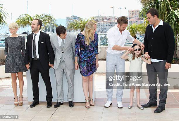 Actress Michelle Williams, director Derek Cianfrance, producer Alex Orlovsky, producer Lynette Howell, actor Ryan Gosling, actress Faith Wladyka and...