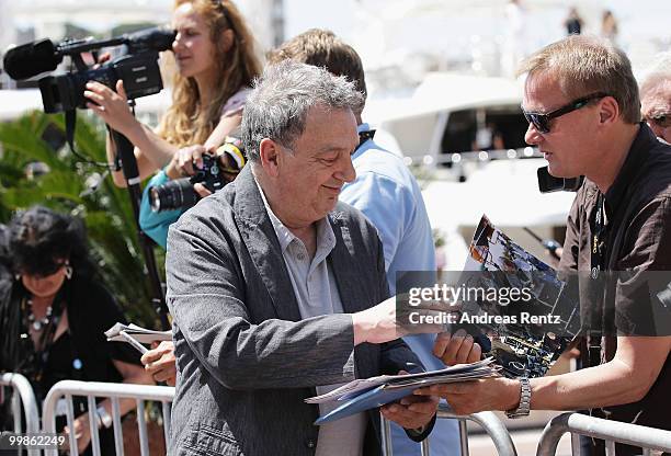 Director Stephen Frears attends the "Tamara Drew" Photocall at the Palais des Festivals during the 63rd Annual Cannes Film Festival on May 18, 2010...