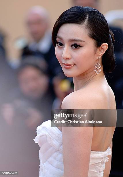 Actress Fan Bing Bing attends the 'Biutiful' Premiere at the Palais des Festivals during the 63rd Annual Cannes Film Festival on May 17, 2010 in...