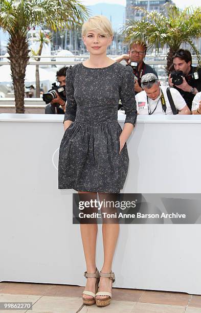 Actress Michelle Williams attends the 'Blue Valentine' Photo Call held at the Palais des Festivals during the 63rd Annual International Cannes Film...