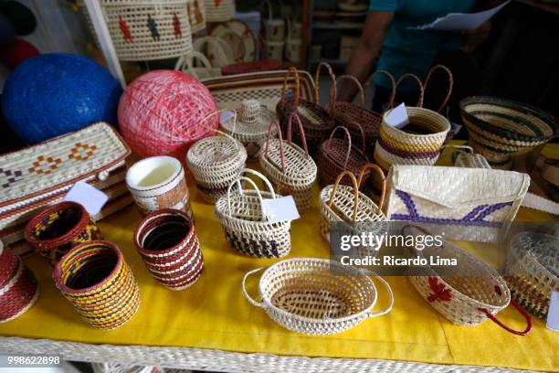 handicrafts of santarem city, amazon region, brazil - nordbrasilien stock-fotos und bilder