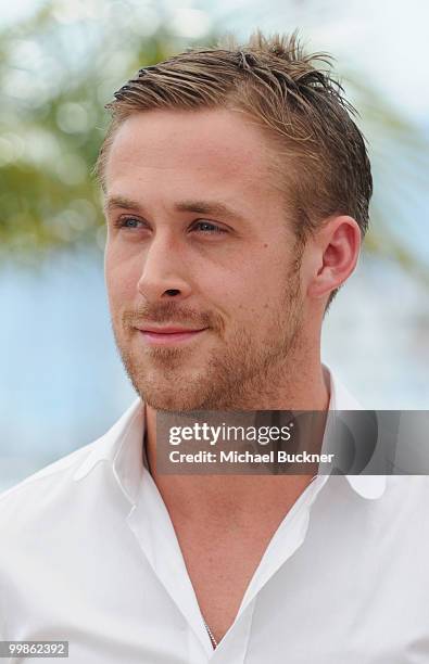 Actor Ryan Gosling attends the "Blue Valentine" Photocall at the Palais des Festivals during the 63rd Annual Cannes Film Festival on May 18, 2010 in...