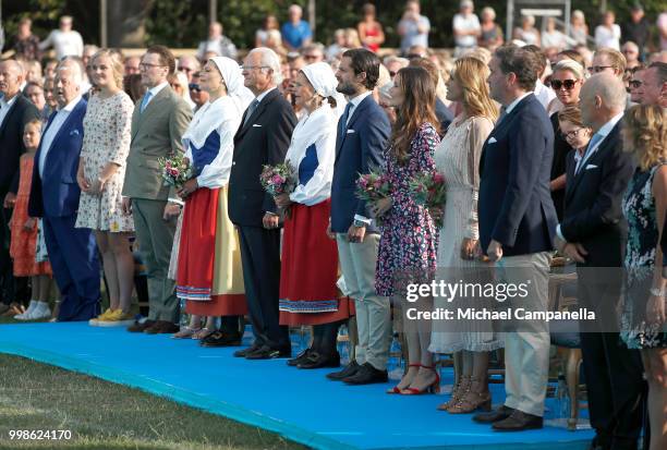 Prince Daniel of Sweden, Crown Princess Victoria of Sweden, King Carl Gustaf of Sweden, Queen Silvia of Sweden, Prince Carl Philip of Sweden,...