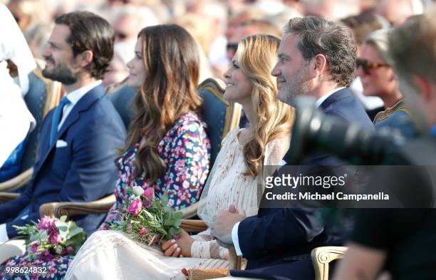 Prince Carl Philip of Sweden, Princess Sofia of Sweden, Princess Madeleine of Sweden and her husband Chris O'Neill during the occasion of The Crown...