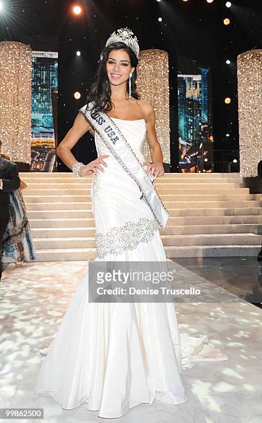 Miss Michigan Rima Fakih wins the 2010 Miss USA Pageant at Planet Hollywood Casino Resort on May 16, 2010 in Las Vegas, Nevada.