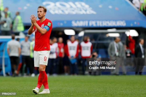 Harry Kane of England after the 2018 FIFA World Cup Russia 3rd Place Playoff match between Belgium and England at Saint Petersburg Stadium on July...