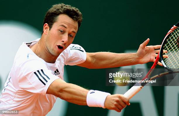 Philipp Kohlschreiber of Germany in action during his match against Horacio Zeballos of Argentina during day three of the ARAG World Team Cup at the...