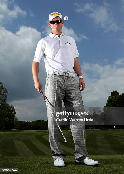 Marcel Siem of Germany poses for a portrait prior to the BMW PGA Championship on the West Course at Wentworth on May 18, 2010 in Virginia Water,...