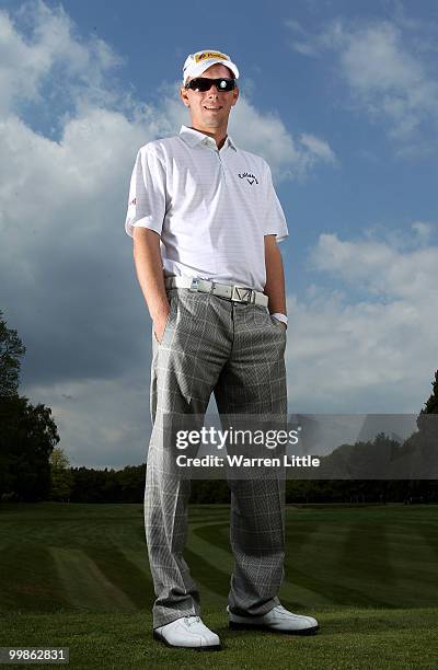 Marcel Siem of Germany poses for a portrait prior to the BMW PGA Championship on the West Course at Wentworth on May 18, 2010 in Virginia Water,...