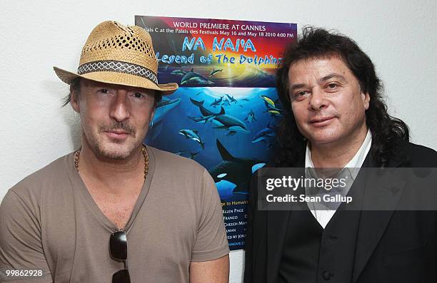 Director Jonathon Kay and Julian Lennon attend the "Na Nai'a Legend of the Dolphins" Photocall at Palais des Festivals during the 63rd Annual Cannes...