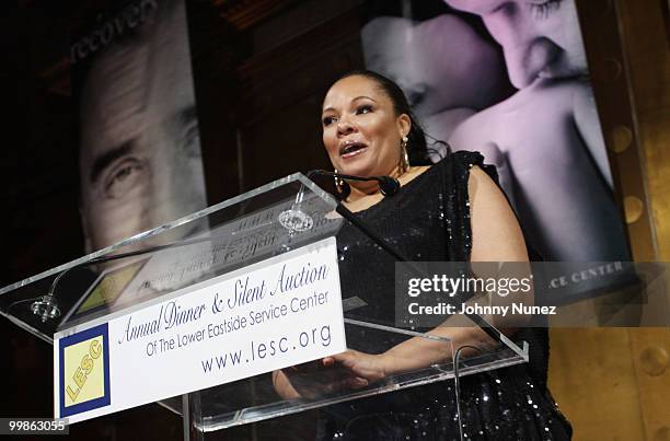 Justine Simmons speaks at the Lower Eastside Service Center's 51st Year of Continued Service celebration at Capitale on May 17, 2010 in New York City.