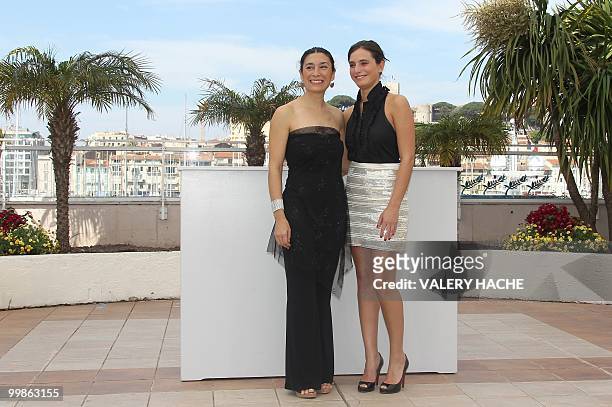 Argentinian actress Eva Bianco and Argentinian actress Victoria Raposo pose during the photocall of "Los Labios" presented in the Un Certain Regard...