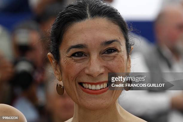 Argentinian actress Eva Bianco poses during the photocall of "Los Labios" presented in the Un Certain Regard selection at the 63rd Cannes Film...