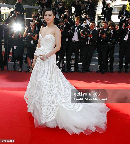 Fan Bing Bing attends the Biutiful Premiere at the Palais des Festivals during the 63rd International Cannes Film Festival on May 17, 2010 in Cannes,...