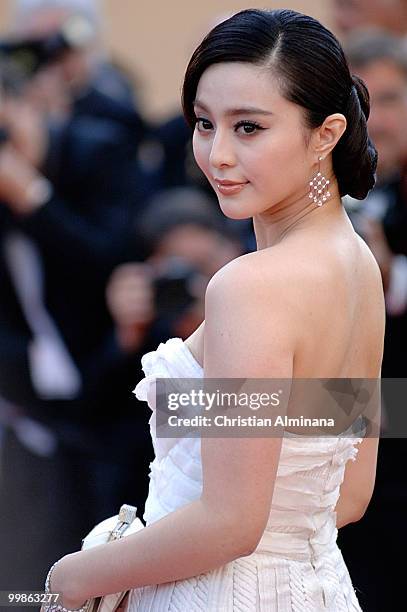 Actress Fan Bing Bing attends the 'Biutiful' Premiere at the Palais des Festivals during the 63rd Annual Cannes Film Festival on May 17, 2010 in...